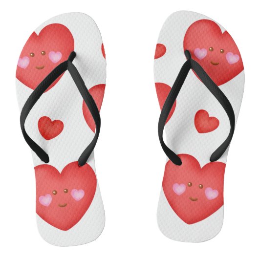 Patroon valentijn achtergrond met hart liefde teenslippers (Voetbed)