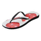 Patroon valentijn achtergrond met hart liefde teenslippers (Schuin)