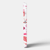 Patroon Valentijn`s Day 2024 achtergrond met hart Case-Mate iPhone Case (Achterkant / Links)