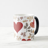 patroon valentijnsdag magische mok (Voorkant rechts)