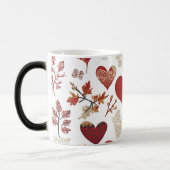 patroon valentijnsdag magische mok (Links)