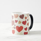 patroon valentijnsdag magische mok (Voorkant rechts)