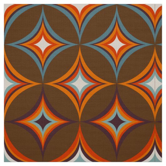 patroon van 60s.70s retro mod stof (Swatch)
