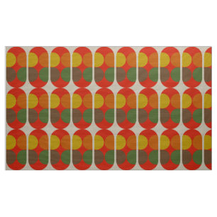 patroon van 60s.70s retro mod stof