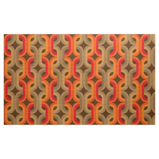 patroon van 60s.70s retro mod stof (Yard (91,4 cm))
