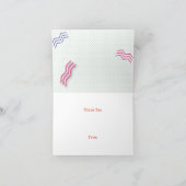 Patroon van 90 PARTIJDIG Thema Hartelijk dank Bedankkaart (Binnen)