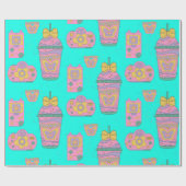 patroon van 90 s cadeaupapier (Vlak)