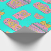 patroon van 90 s cadeaupapier (Hoek)