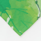 patroon van aardbeienbloemen fleece deken (Hoek)