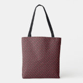 patroon van abstract granaatzaden tote bag (Achterkant)