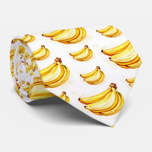 patroon van afgekoeld gepantserde bananen stropdas (Opgerold)