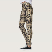 patroon van Afrikaanse modderdoek Leggings (Links)