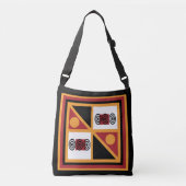 patroon van Afrikaanse stam Crossbody Tas (Voorkant)