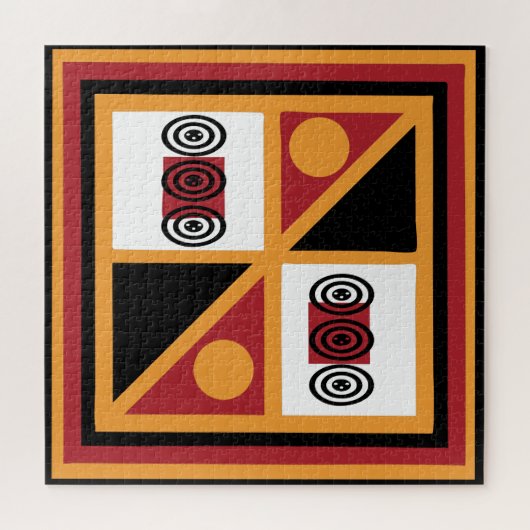  patroon van Afrikaanse stam Legpuzzel (Horizontaal)