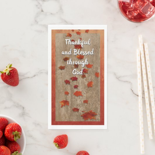  patroon van afvallende bladeren servet (Insitu)