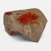  patroon van afvallende bladeren stropdas (Opgerold)