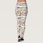Patroon van allerlei lekkers leggings (Achterkant)