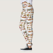 Patroon van allerlei lekkers leggings (Links)