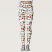 Patroon van allerlei lekkers leggings (Voorkant)