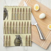 patroon van ammo's en granaten theedoek (Quarter Fold)