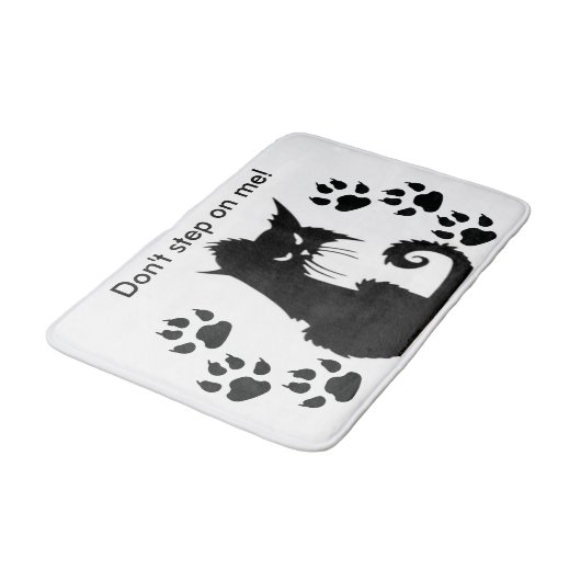 patroon van Angry Kat Badmat (Gekanteld)