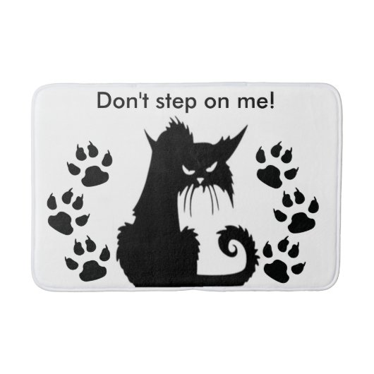 patroon van Angry Kat Badmat (Voorkant)