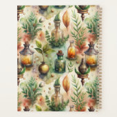 Patroon van antieke apothekersflessen planner (Achterkant)