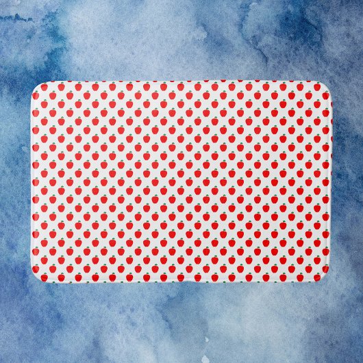 Patroon van appelrood fruit badmat