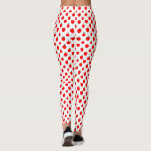 Patroon van appelrood fruit leggings (Achterkant)