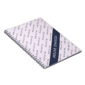 Patroon van baas dame CEO-tekst op bleke mauve Notitieboek (Rechterzijde)