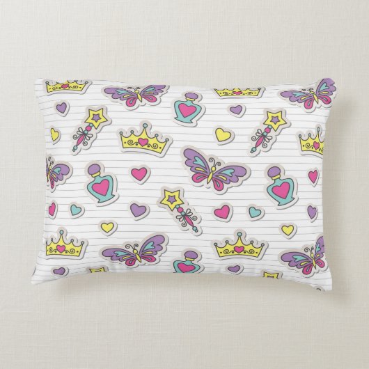 patroon van balletprinses accent kussen (Achterkant)