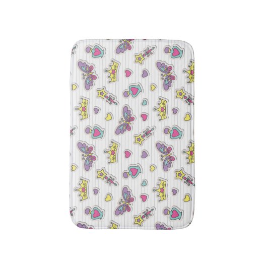 patroon van balletprinses badmat (Voorkant Verticaal)
