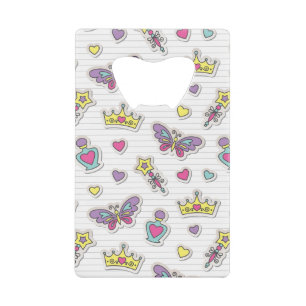 patroon van balletprinses creditkaart flessenopener