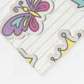 patroon van balletprinses fleece deken (Hoek)