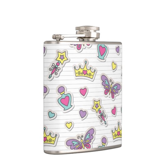 patroon van balletprinses heupfles (Rechts)