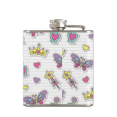 patroon van balletprinses heupfles (Achterkant)