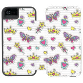 patroon van balletprinses incipio iPhone portemonnee hoesje (Agenda Open)