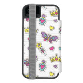 patroon van balletprinses incipio iPhone portemonnee hoesje (Agenda Achterkant)