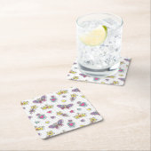 patroon van balletprinses kartonnen onderzetters (Insitu)