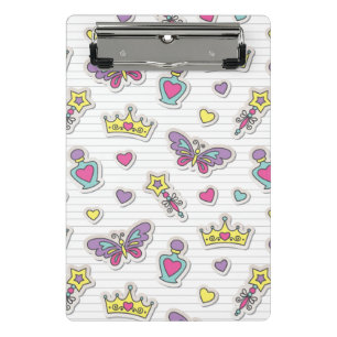 patroon van balletprinses mini klembord