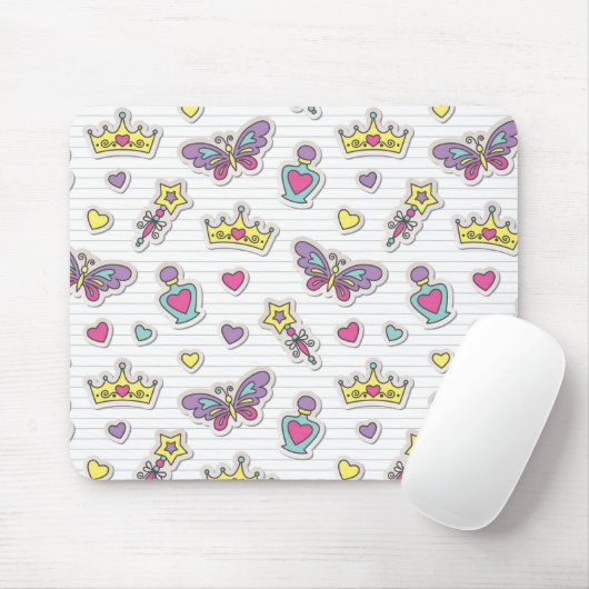 patroon van balletprinses muismat (Met muis)