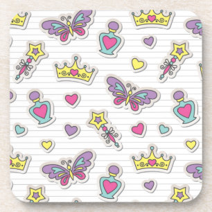 patroon van balletprinses onderzetter
