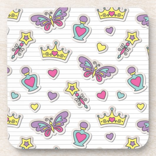 patroon van balletprinses onderzetter (Voorkant)