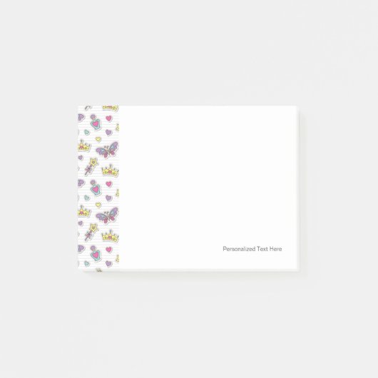 patroon van balletprinses post-it® notes (Voorkant)