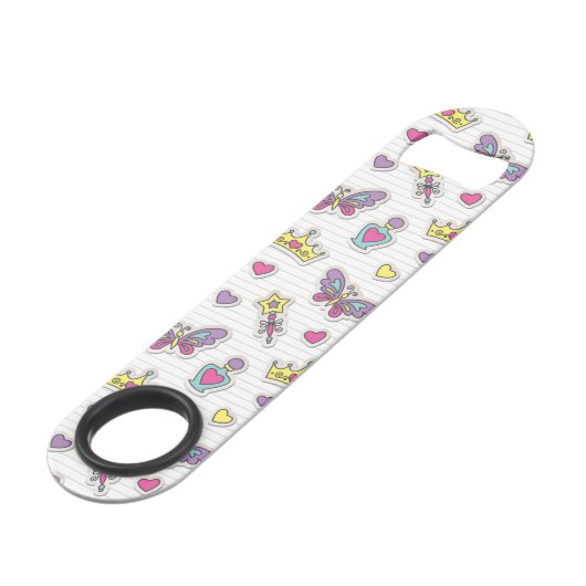 patroon van balletprinses speed flessenopener (Voorkant Gekanteld)