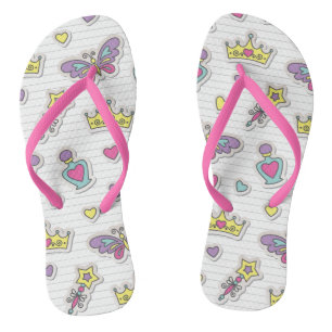 patroon van balletprinses teenslippers