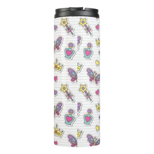 patroon van balletprinses thermosbeker (Achterkant)