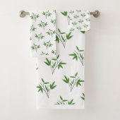 Patroon van bamboetdraden bad handdoek (Insitu)