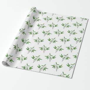 Patroon van bamboetdraden cadeaupapier