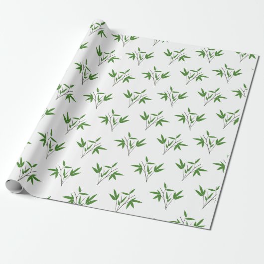 Patroon van bamboetdraden cadeaupapier (Uitgerold)